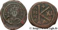 L'EMPIRE D'ANASTASE À MAURICE TIBÈRE (491-602) Demi-follis MAURICE TIBÈRE Theoupolis (Antioche) 592-593 (24,5mm, 8,49g, 9h) -