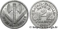 FRANCE 2 francs Francisque ÉTAT FRANÇAIS Beaumont-Le-Roger 1944 (27,02mm, 2,26g, 6h) -