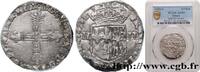 FRANCE Quart d'écu de Navarre LOUIS XIII LE JUSTE Saint-Palais 1628 (29mm, 9,712g, 3h) -