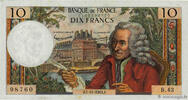 FRANCE 10 Francs VOLTAIRE FRANCE 10 Francs VOLTAIRE 1963 TTB+ -