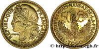 TOGO - TERRITOIRES SOUS MANDAT FRANÇAIS 50 Centimes léger - Essai de frappe de 50 cts Morl TOGO - TERRITOIRES SOUS MANDAT FRANÇAIS Paris 1926 (18,08mm, 2,02g, 6h) -