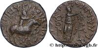LES TERRITOIRES PÉRIPHÉRIQUES (ARABO-BYZANTINES, C Tétradrachme bilingue SCYTHIE - ROYAUME INDO-SCYTHE - AZÈS Atelier incertain c. 12 AC - 15 AD. (22mm, 9,19g, 3h) -