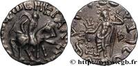 LES TERRITOIRES PÉRIPHÉRIQUES (ARABO-BYZANTINES, C Drachme bilingue SCYTHIE - ROYAUME INDO-SCYTHE - AZÈS Pushkalavati c. 55-35 AC (16mm, 2,33g, 12h) -