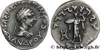 Hellénistique 2 (188 à 30 avant J.C.) Drachme BACTRIANE - ROYAUME DE BACTRIANE - MÉNANDRE Ier SOTER c. 160-155 AC. (17mm, 2,38g, 10h) -