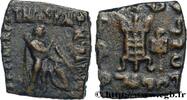 Hellénistique 2 (188 à 30 avant J.C.) Dichalque BACTRIANE - ROYAUME DE BACTRIANE - APOLLODOTE II Punjab c. 85-65. AC. (17mm, 4,16g, 12h) -