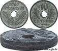 FRANCE Essai-piéfort de 10 centimes État français, grand PIÉFORTS Paris 1941 (21mm, 5,04g, 12h) -