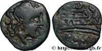 LA RÉPUBLIQUE (280 avant J.C. à 27 avant J.C.) Triens RÉPUBLIQUE ROMAINE - ANONYMES Rome c. 169-157 AC. (19,5mm, 3,98g, 1h) -