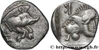 Archaïque 2 (550 à 480 avant J.C.) Hemiobole MYSIE - CYZIQUE Cyzique, Mysie c. 480-450 AC. (7,5mm, 0,27g, 7h) -
