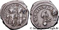 LA DYNASTIE HÉRACLIIDE (602-717) Hexagramme HÉRACLIUS et HÉRACLIUS CONSTANTIN Constantinople 626-635 (23mm, 6,48g, 7h) -