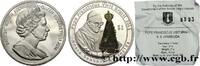 ÎLES VIERGES BRITANNIQUES 1 Dollar Proof visite du pape François au Brésil ÎLES VIERGES BRITANNIQUES 2014 (38,60mm, 27g, 12h) -