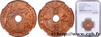 INDOCHINE FRANÇAISE 1 Centième INDOCHINE FRANÇAISE Paris 1922 (26mm, g, 6h) -