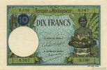 MADAGASCAR 10 Francs 1948 MADAGASCAR 10 Francs 1948 pr.NEUF fST+ 80,00 EUR prix TTC + 9,00 EUR frais d'envoi