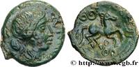 FRANCE Bronze SVTICCOS, classe IV au cheval VÉLIOCASSES (Région du Vexin normand) c. 50-40 AC. (15,5mm, 2,94g, 7h) -