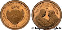 PALAU 1 Dollar Proof Rencontre historique PALAU 2013 (13,92mm, 0,5g, 12h) -