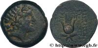 Hellénistique 2 (188 à 30 avant J.C.) Chalque SYRIE - ROYAUME SÉLEUCIDE - CLÉOPÂTRE THÉA et ANTIOCHUS VIII GRYPUS Aké-Ptolémais,Phénicie c. 126-123 AC. (17mm, 4,33g, 6h) -
