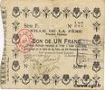FRANCE régionalisme et divers 1 Franc FRANCE régionalisme et divers 1 Franc 1914 TB+ -