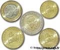 MONACO LOT DE 5 PIÈCES EURO (10 Cent à 2 Euro Prince Rain MONACO Pessac 2002 (mm, g, h) -