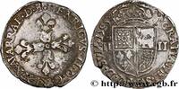 FRANCE Quart d’écu NAVARRE-BÉARN - HENRI III DE NAVARRE, II DE BÉARN Morlaàs 1585 (27,5mm, 9,37g, 11h) -