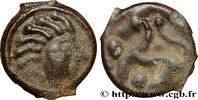 FRANCE Potin à la tête “d’indien”, de style fin SÉNONS (région de Sens) Ier siècle avant J.-C. (18mm, 4,03g, 3h) -