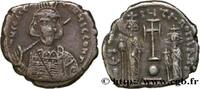 LA DYNASTIE HÉRACLIIDE (602-717) Hexagramme CONSTANTIN IV, HÉRACLIUS et TIBÈRE Constantinople c. 669-674 (23mm, 5,64g, 6h) -
