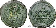 L'EMPIRE D'ANASTASE À MAURICE TIBÈRE (491-602) Trois quarts de follis TIBÈRE II CONSTANTIN Nicomédie 578-579 (28mm, 8,32g, 6h) -