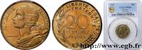 FRANCE 20 centimes Marianne CINQUIÈME RÉPUBLIQUE Paris 1962 (23,48mm, 4g, 6h) -