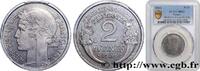 FRANCE Essai en fer de 2 francs Morlon, flan épais ÉTAT FRANÇAIS Paris 1941 (26,93mm, 5,9g, 6h) -
