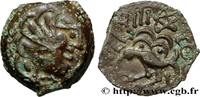 FRANCE Bronze YLLYCCI à l’oiseau, classe VIIa SÉNONS (région de Sens) Sens (89) c. avant 52 AC. (16,5mm, 3,51g, 3h) -