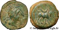 FRANCE Demi-unité de bronze ou semis au taureau HISPANIA - CASTULO/KASTILO (Province de Jaen/Calzona) Castulo fin IIe - Ier siècles avant J.-C. (19,5mm, 6,37g, 10h) -