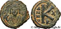 L'EMPIRE D'ANASTASE À MAURICE TIBÈRE (491-602) Demi-follis MAURICE TIBÈRE Theoupolis (Antioche) 591-592 (21,5mm, 6,04g, 6h) -