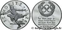 FRANCE Médaille, Jeux olympiques de Saint Moritz 1928 JEUX OLYMPIQUES 1977 (38,5mm, 20,59g, 12h) -