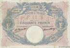 FRANCE 50 Francs BLEU ET ROSE FRANCE 50 Francs BLEU ET ROSE 1926 TB -