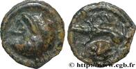 FRANCE Potin au sanglier et à la tête coupée, stylisé - p HAUTE ET MOYENNE SEINE Ier siècle avant J.-C. (17,5mm, 2,10g, 4h) -