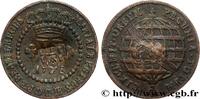 BRÉSIL - PRINCE JEAN REGENT 10 Réis contremarqué sur une 5 Réis de 1778 BRÉSIL - PRINCE JEAN REGENT (1809) (25,5mm, 3,45g, 12h) -