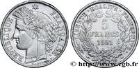 FRANCE 5 francs Cérès, IIe République DEUXIÈME RÉPUBLIQUE Paris 1851 (37mm, 24,74g, 6h) -