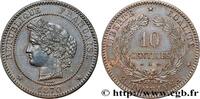 FRANCE 10 centimes Cérès TROISIÈME RÉPUBLIQUE Paris 1870 (30mm, 10,02g, 6h) -