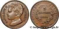 FRANCE Essai de 3 centimes en bronze NAPOLÉON II 1816 (23mm, 7,02g, 6h) -