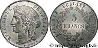 FRANCE Concours de 5 francs, essai de Dieudonné DEUXIÈME RÉPUBLIQUE Paris 1848 (37mm, 17,22g, 6h) -