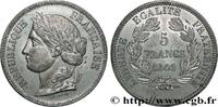 FRANCE Concours de 5 francs, essai en étain par Reynaud DEUXIÈME RÉPUBLIQUE Paris 1848 (37mm, 17,14g, 6h) -