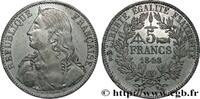 FRANCE Concours de 5 francs, essai en étain par Bouchon DEUXIÈME RÉPUBLIQUE Paris 1848 (37mm, 17,64g, 6h) -