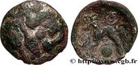 FRANCE Denier d'argent scyphate aux chevaux affrontés AMBIENS (Région d'Amiens) Amiens (80) c. 60-50 AC. (10mm, 0,34g, 9h) -