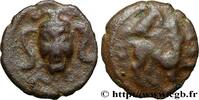FRANCE Bronze à la tête de face et au cheval retourné AMBIENS (Région d'Amiens) Amiens (80) c. 60-40 AC. (14,5mm, 2,17g, 6h) -