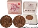 FRANCE Médaille, Canonisation de Jean-Paul II et Jean XXI VATICAN ET ÉTATS PONTIFICAUX 2014 (34,5mm, 19,74g, 12h) -