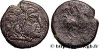 FRANCE Drachme aux mèches aquitaniques, à droite SANTONS / CENTRE-OUEST, Incertaines c. 60-50 AC. (14mm, 2,26g, 10h) -