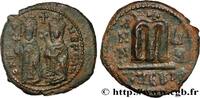 LA DYNASTIE HÉRACLIIDE (602-717) Follis PHOCAS et LÉONTIA Theoupolis (Antioche) 608-609 (26mm, 10,57g, 11h) -