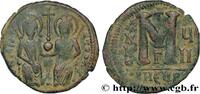 L'EMPIRE D'ANASTASE À MAURICE TIBÈRE (491-602) Follis JUSTIN II et SOPHIE Theoupolis (Antioche) 571-572 (30mm, 12,72g, 6h) -