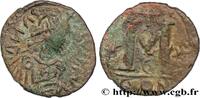 L'EMPIRE D'ANASTASE À MAURICE TIBÈRE (491-602) Follis ANASTASE Constantinople c. 517-518 (28mm, 8,32g, 6h) -