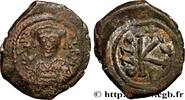 L'EMPIRE D'ANASTASE À MAURICE TIBÈRE (491-602) Demi-follis MAURICE TIBÈRE Constantinople 588-589 (24,5mm, 6,04g, 6h) -