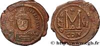 L'EMPIRE D'ANASTASE À MAURICE TIBÈRE (491-602) Follis MAURICE TIBÈRE Constantinople 586-587 (30,5mm, 12,26g, 1h) -