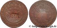 BRÉSIL - PRINCE JEAN REGENT 40 Réis contremarqué sur une 20 Réis de 1776 BRÉSIL - PRINCE JEAN REGENT Lisbonne (1809) (35mm, 14,23g, 12h) -